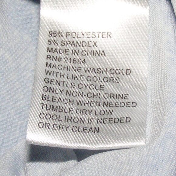 FOXCROFT Dress, 1X, Scalloped Blue print, Accent Waist, Pockets, Sleeveless NWOT - Picture 11 of 12